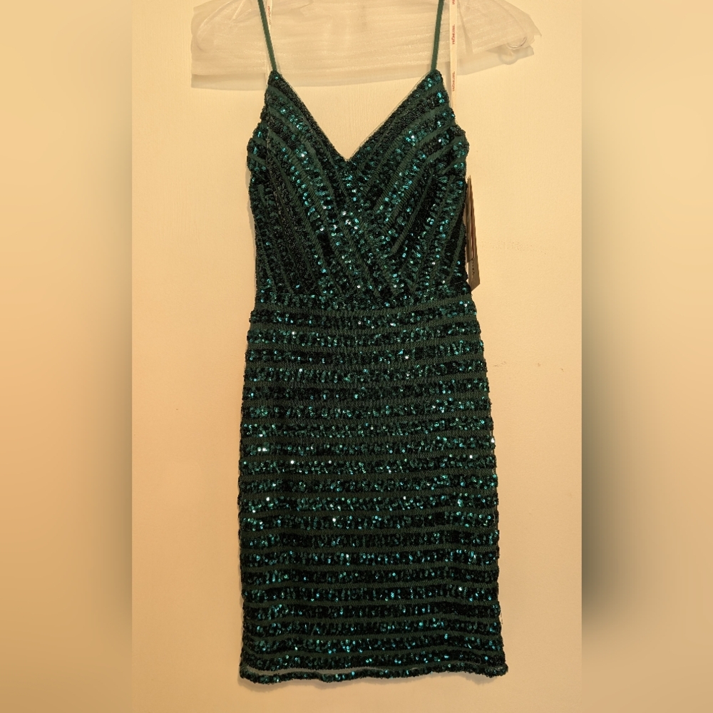 PromGirl Forest Sequin Mini Teen/Women Prom Homecoming Parties Cruises Nwt